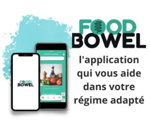 Foodbowel, l'application d'aide à la gestion de régime alimentaire pour le syndrome de l'intestin irritable.