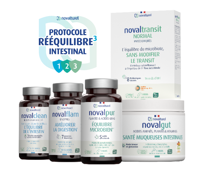 novalturel - protocole- rééquilibre intestinal - solutions naturelles - troubles digestifs