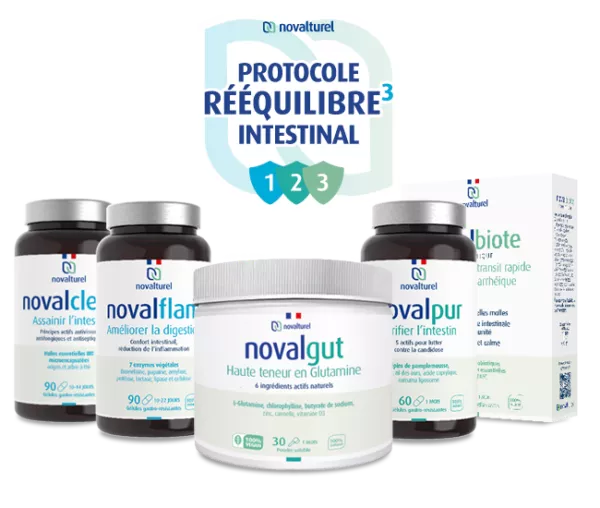 novalturel-protocole-rééquilibre-intestinal-3-pack-type-solutions naturelles- problèmes intestinaux