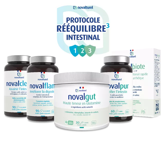 novalturel-protocole-rééquilibre-intestinal-3-pack-type-solutions naturelles- problèmes intestinaux