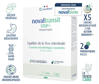 Novaltransit-stop-plus-favorise-transit-plus-calme-rythme-modere-novalturel-1-1 probiotique transit rapide tendance diarrheique - novaltransit stop+ -novalturel