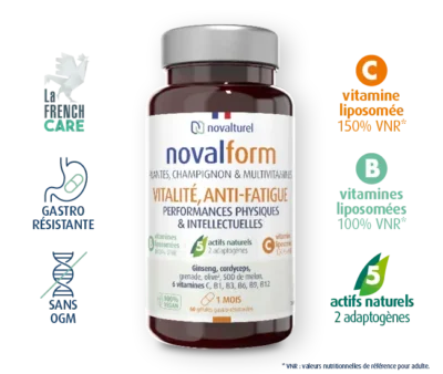 novalform-vitalite-anti-fatigue-vitamines-c-b-protection-anti-oxydante-novalturel-2 Les Indispensables Immunité Vitalité Moral