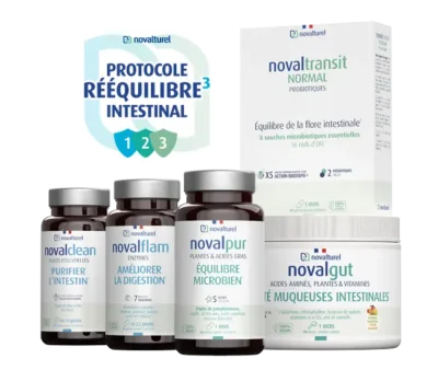 novalturel - protocole- rééquilibre intestinal - solutions naturelles - troubles digestifs