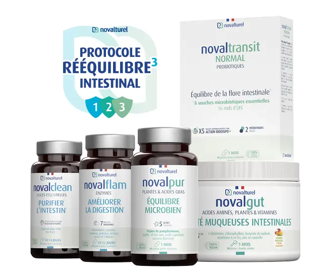 novalturel - protocole- rééquilibre intestinal - solutions naturelles - troubles digestifs