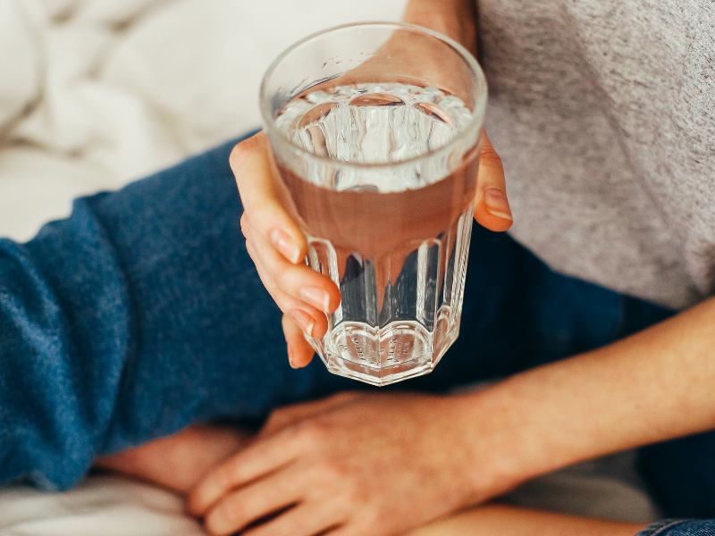 test du verre d'eau candida