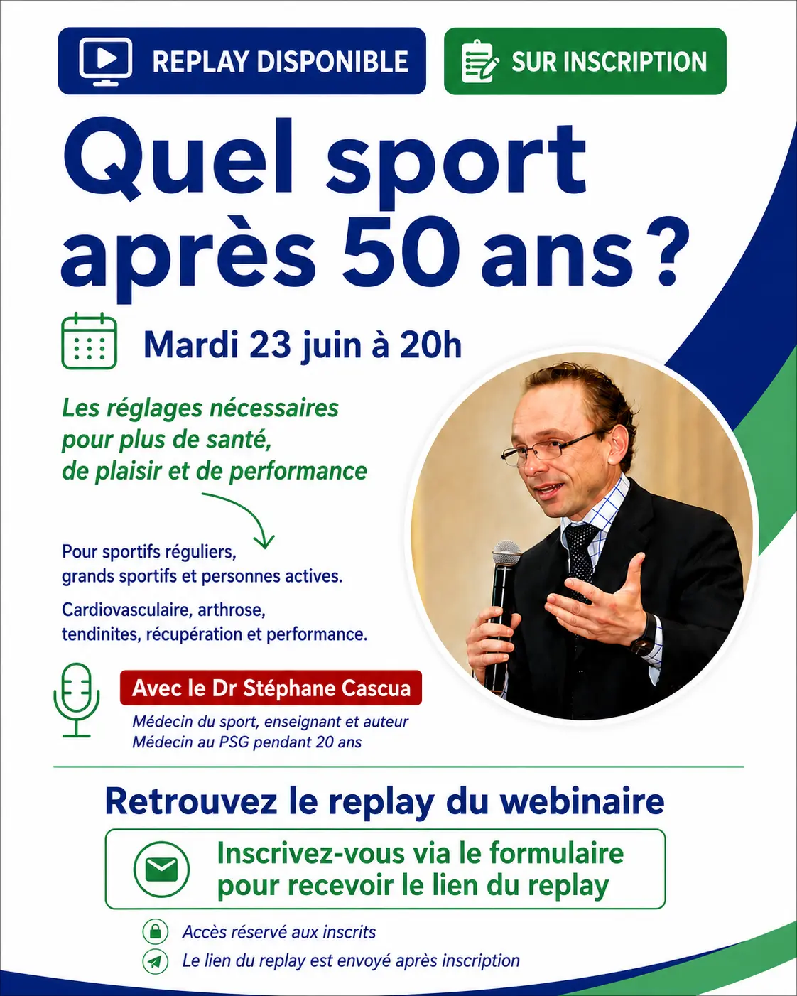 Quel sport après 50 ans ?